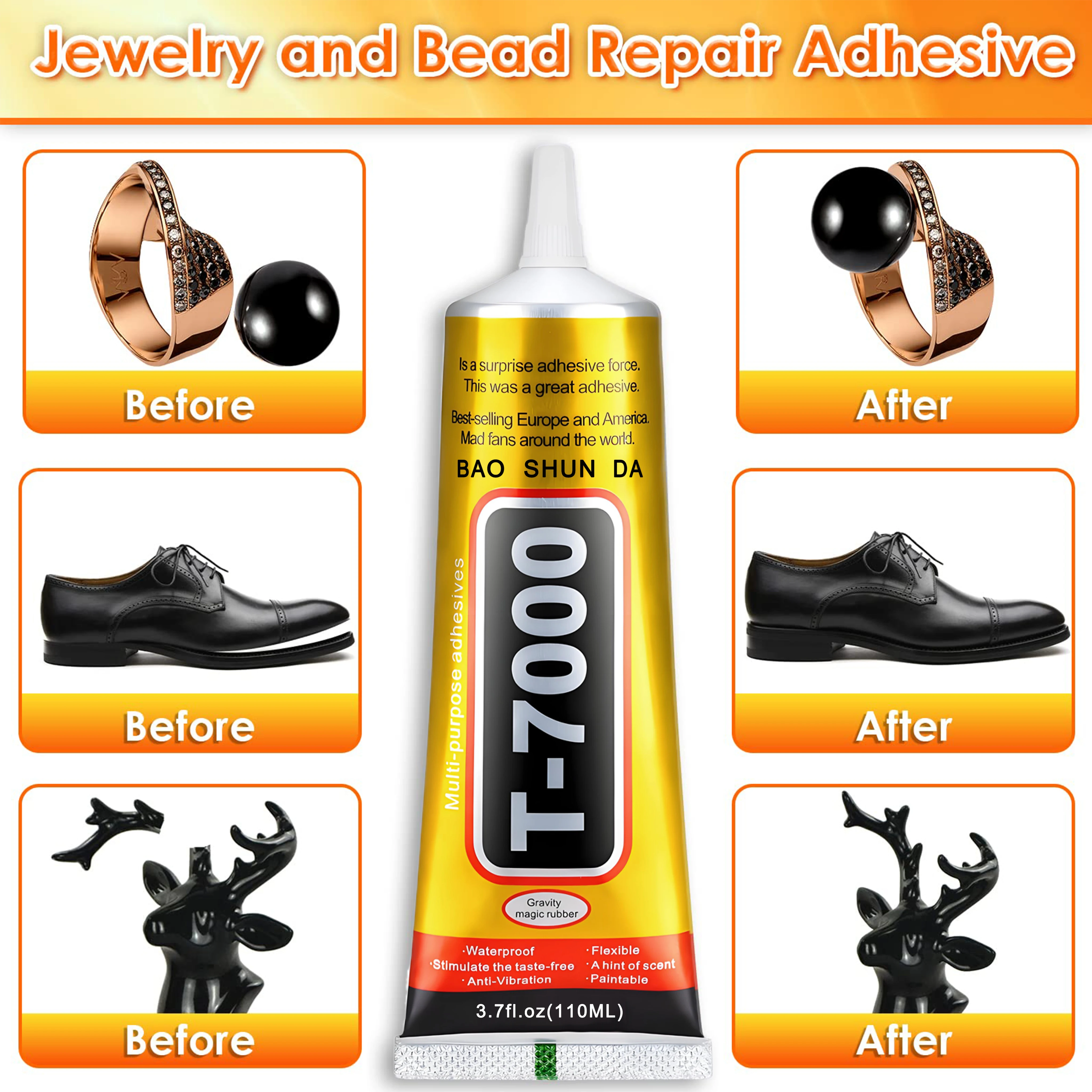 Startseite T7000 15ML 50ML 110ML Kleber für Uhrenhandys Reparatur Farbe Kontaktkleber B-7000 Glas Kunststoff Spielzeug Universal DIY Kleber – Detail 6