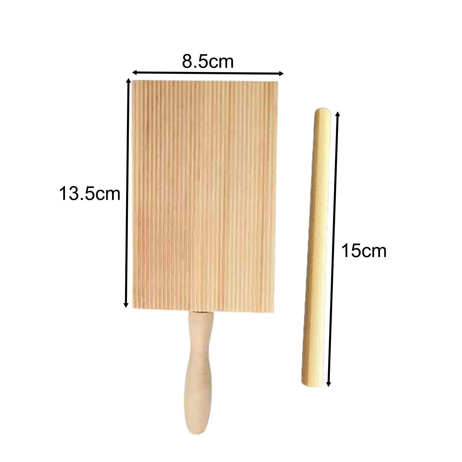 Pasta Gnocchi Making Board Homemade Wood Deep Grooves Garganelli Board Italian