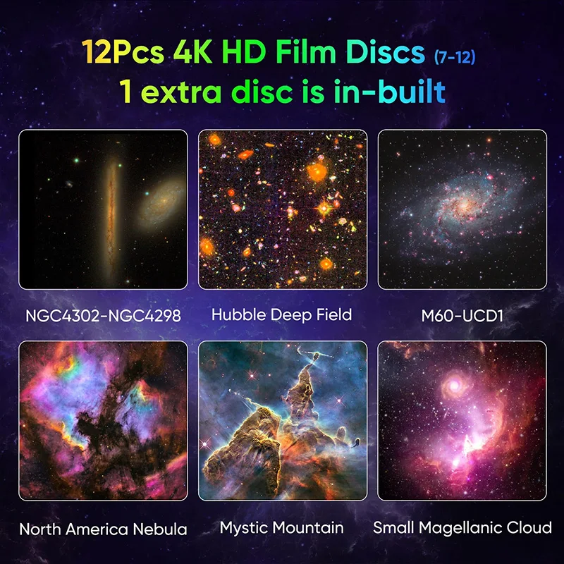 1PC Star Projector Galaxy Astronaut Space Night Light Projector Lamp Starry Nebula Ceiling for Room Decorative Children Gift