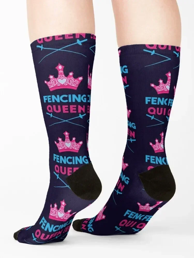 Fencing Queen Fencer Design Socks tennis Wholesale with print gym Men's Socks Luxury Women's