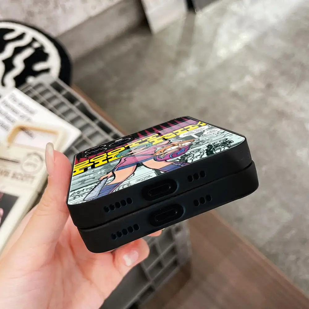 حافظة هاتف كارتون سكوت بيلجريم ضد العالم من الزجاج المقسى لهاتف آيفون 17 16 14 15 12 Pro 14 Plus 13 Pro MAX air iphone