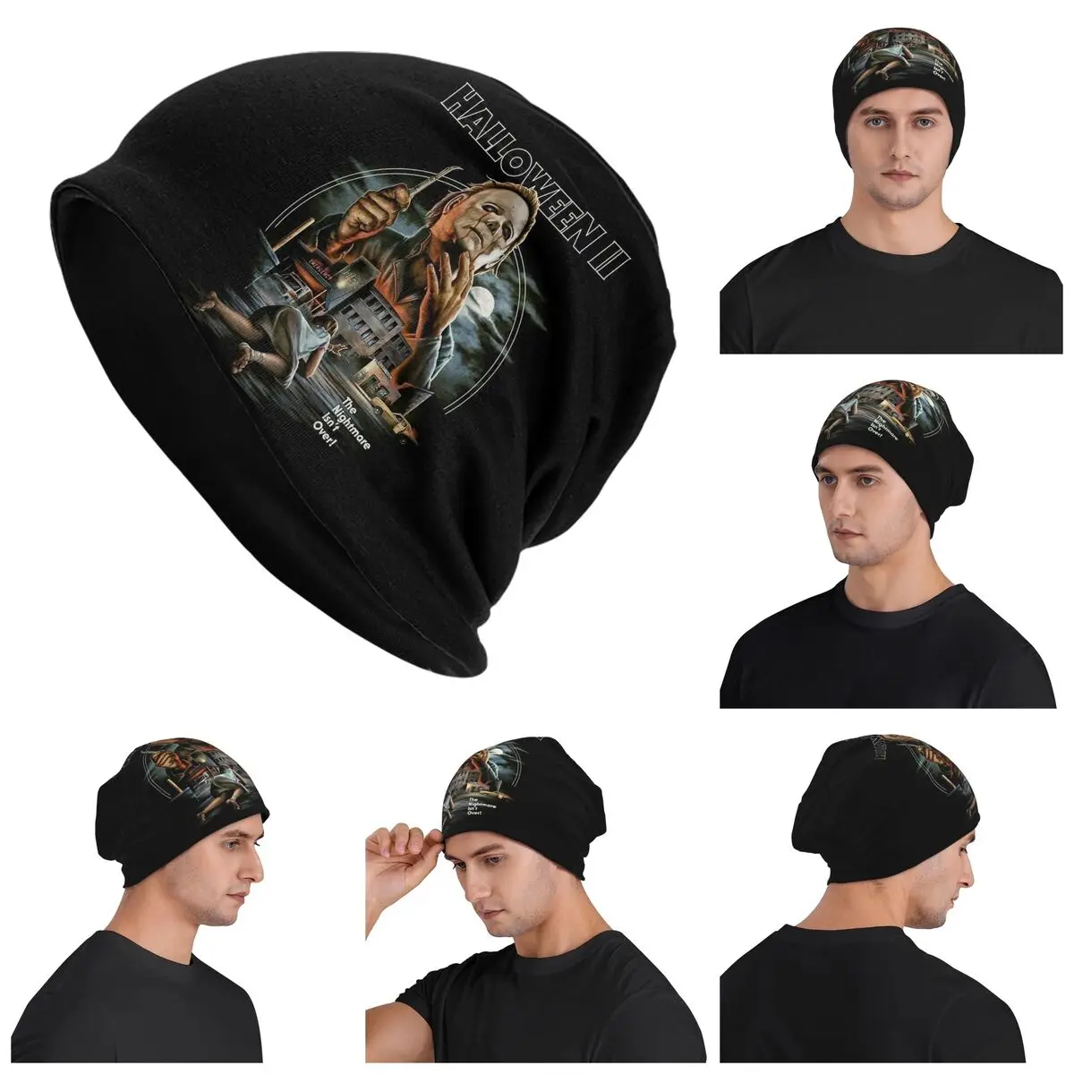 Michael Myers Halloween Horror Movi Unisex Adult Beanies Caps Knitting Bonnet Hat Warm Hip Hop Autumn Winter Skullies Hats