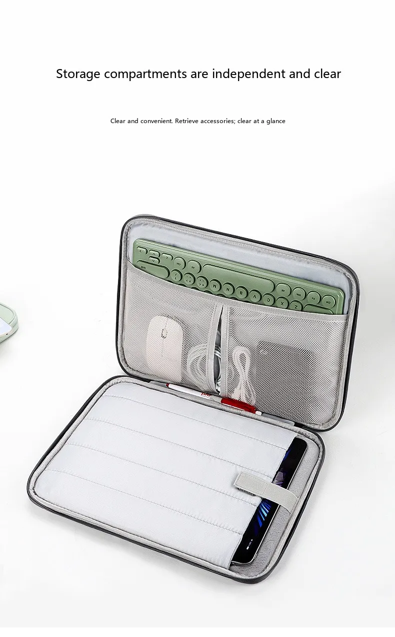 Tablet-Schutzhülle 10,8-13 Zoll Tragbare Tasche für iPad Tablet mit Weichem Futter – Detail 10