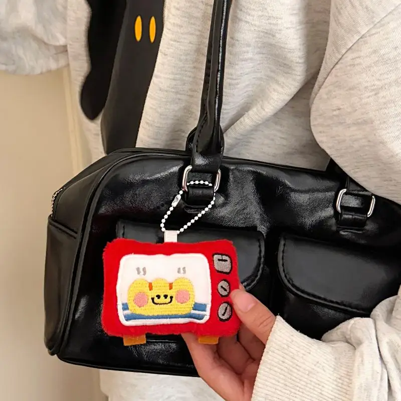 귀여운 플러시 고메 악어 인형 펜던트 키체인 카와이 만화 빵 인형 펜던트 백팩 장식 액세서리 선물