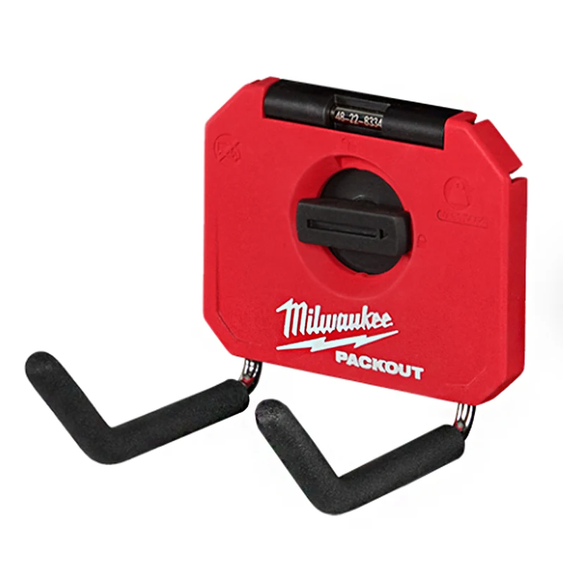 Milwaukee 48-22-8334 PACKOUT 4” Straight Hook Rubber Handle Fixed Hangable Load Bearing Storage Metal Hook