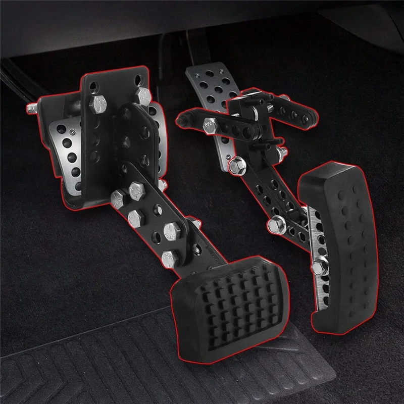 A11F-Gas And Brake Pedal Extenders For Short Drivers, Universal Adjustable Length And Angle Brake Accelerator Pedals Extender