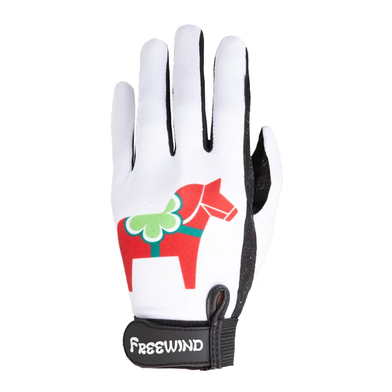 Cavassion-Horse Riding Hand Protector for Boys and Girls, Anti-Slip horse riding Gloves, Colorful, Child Glove, Size 3, 4, 5, 6