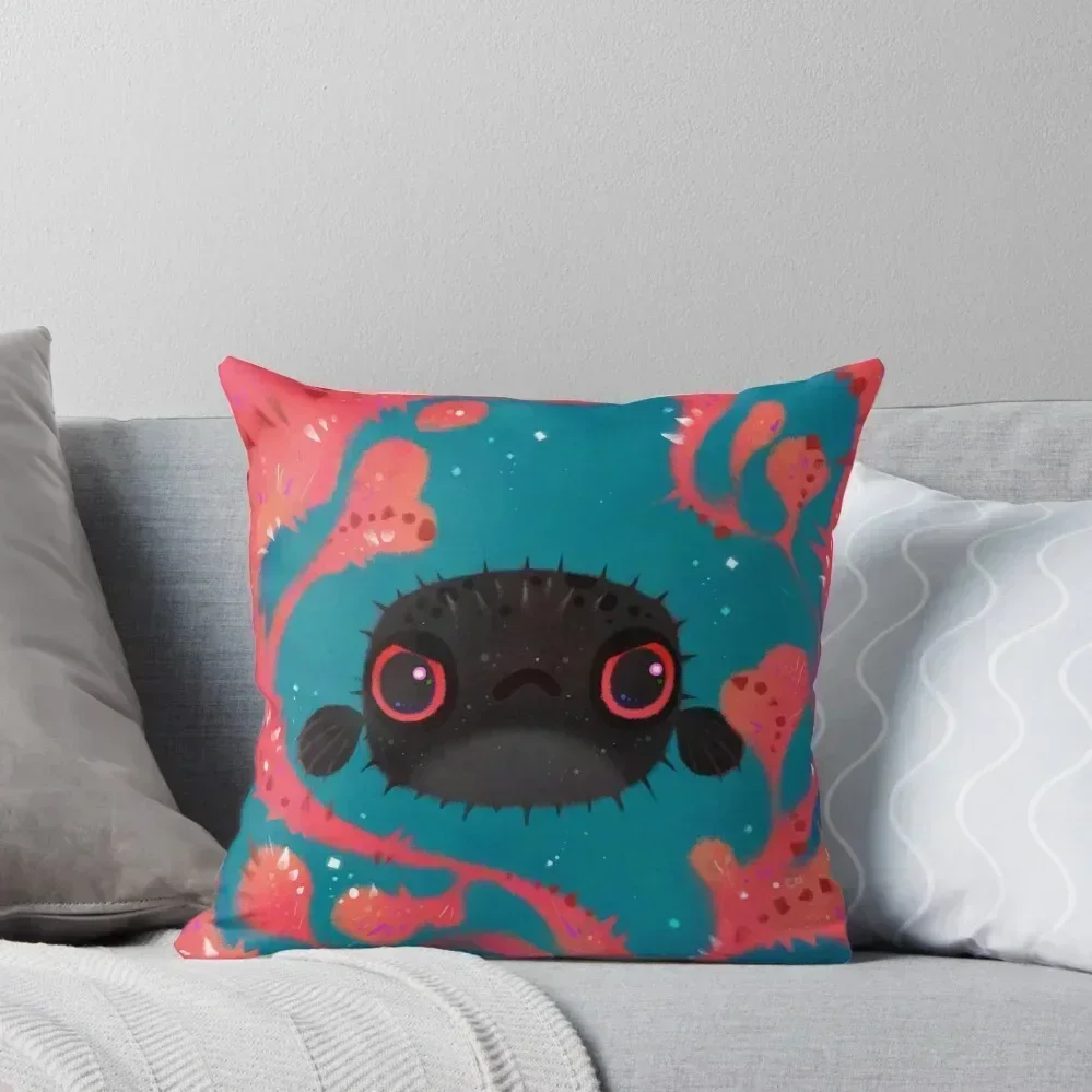 

Angry puffer Throw Pillow Cushion Cover For Sofa Christmas Covers For Cushions bed pillows Christmas Pillows pillow