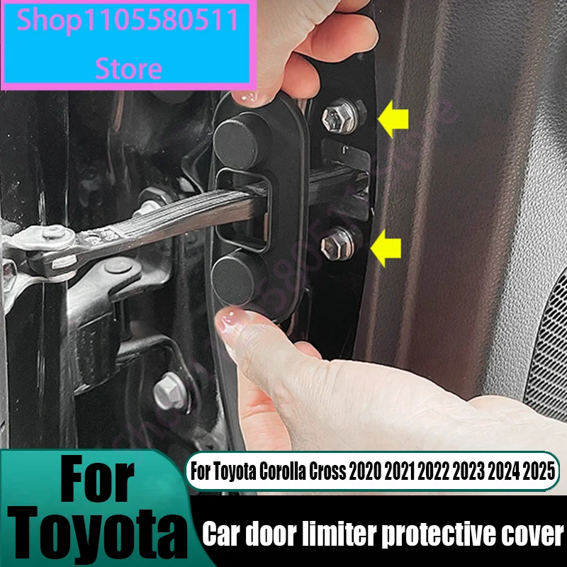 For Toyota Corolla Cross 2020 2021 2022 2023 2024 2025 car door limiter screw protection cover car interior modification parts
