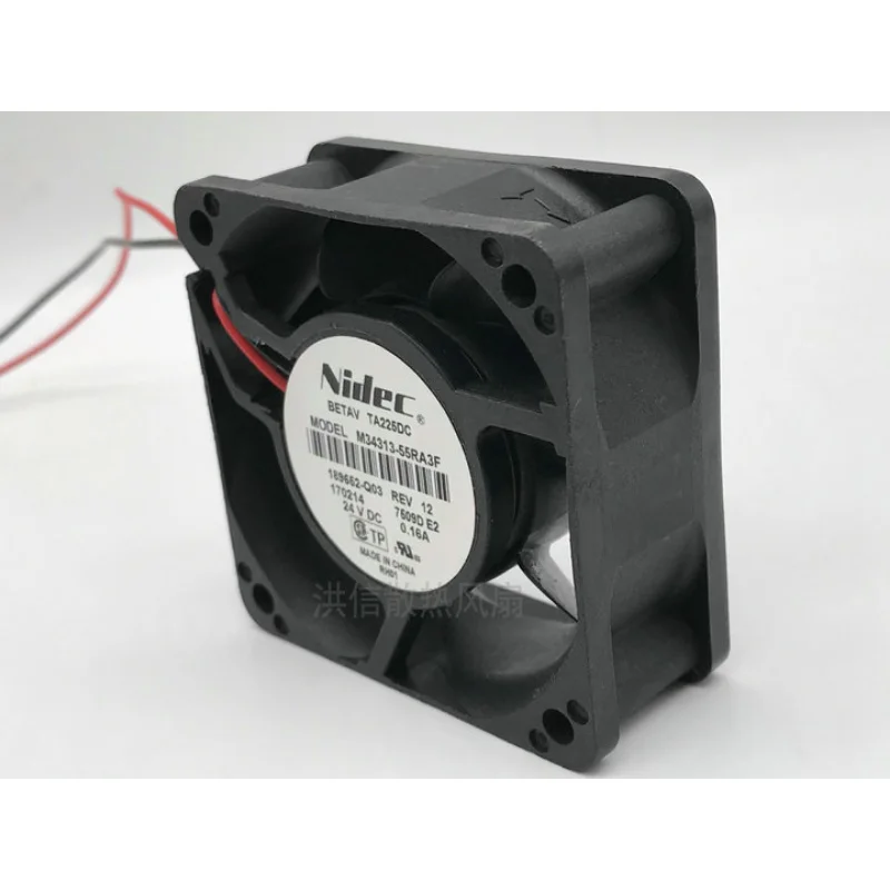 New Cooler Fan For Nidec M34313-55RA3F DC24V 0.16A Inverter Cooling Fan 6025 60*60*25mm
