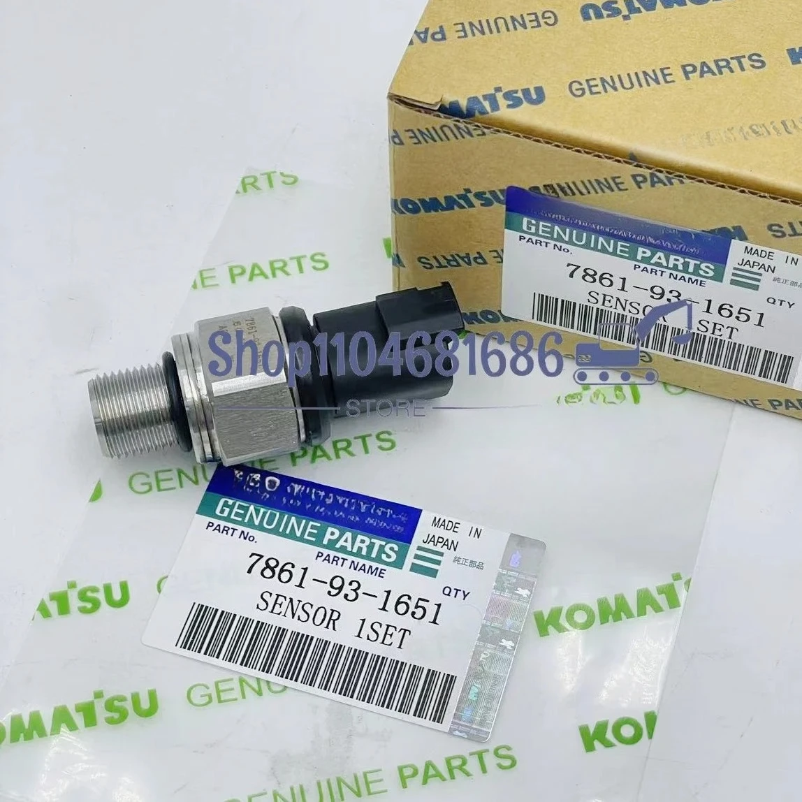 7861-93-1651 50MPa 7861-93-1650 High Pressure Sensor for PC200-7 PC220-7 PC300-7 PC360-7 PC400-7 Excavator Repair Parts