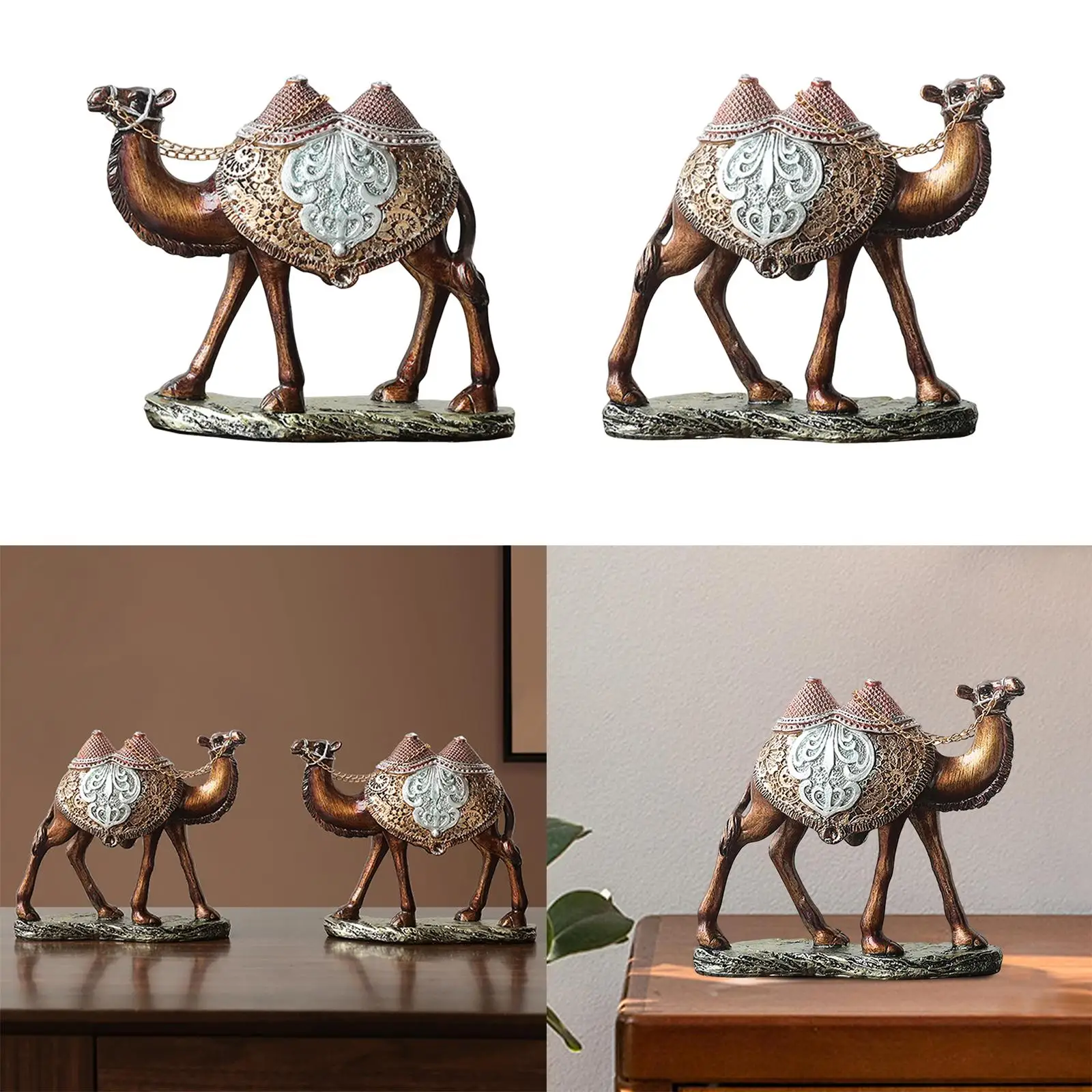 

Camel Statue Home Decor Craft Desktop Decoration for Bookshelf Bedroom Home