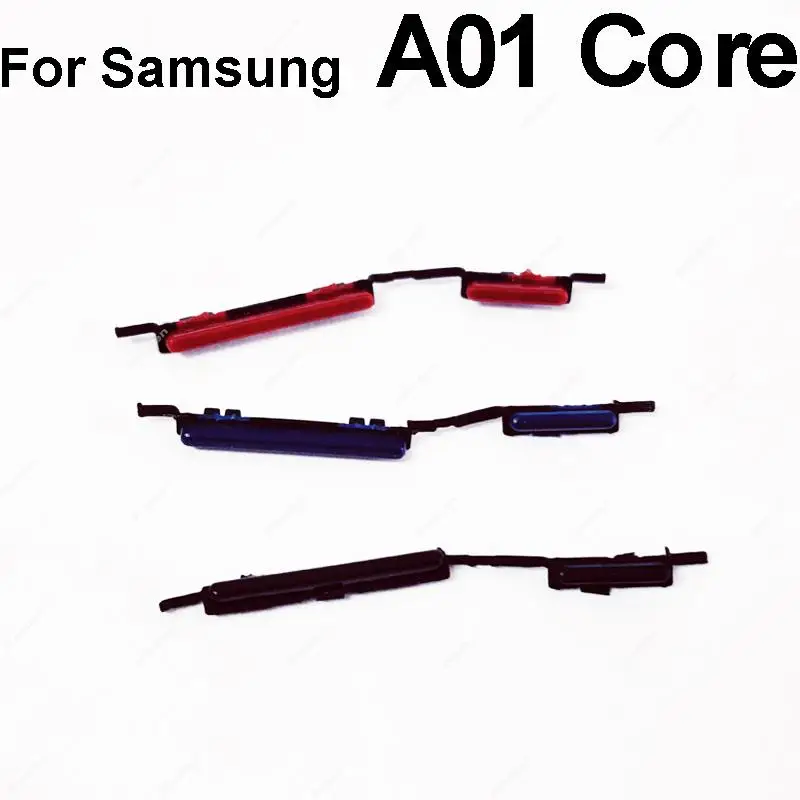 Side Power Button Volume Keys For Samsung Galaxy A01 A015F A01 core A013G A02 A025F  A02s A025M A03s A037F On Off Button Parts