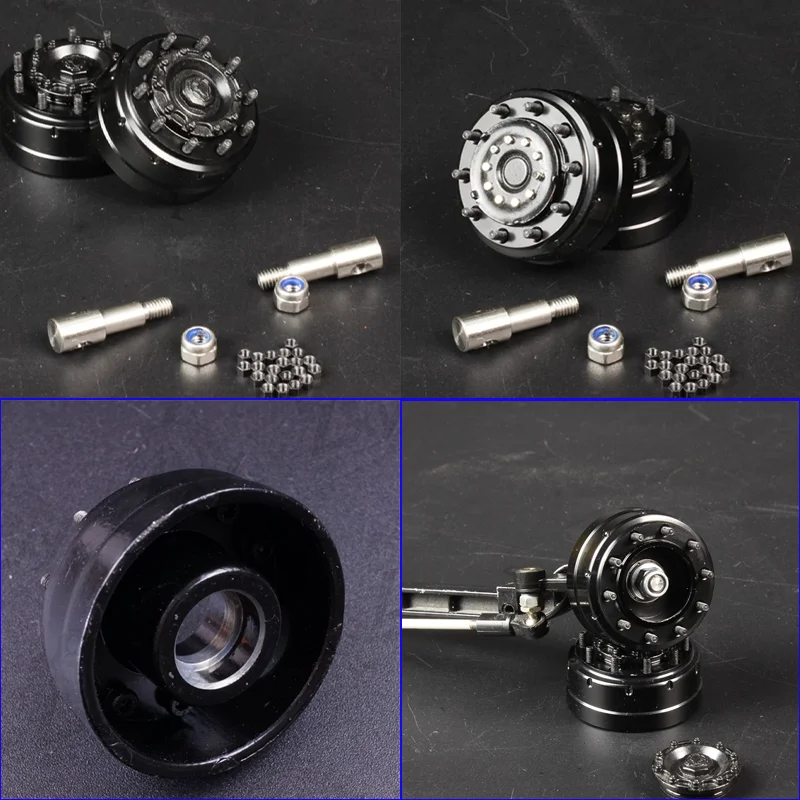 LXYRC Metal Simulation Front Unpowered Axle Brake Hub for 1/14 Tamiya RC Truck FOR SCANIA 770S R620 FOR VOLVO BENZ Arocs MAN