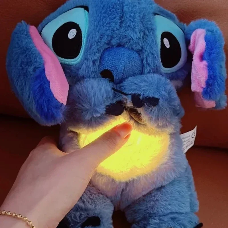 2025New ليلو وستيتش أفخم دمية التنفس الطفل Peluche Kawaii تهدئة لعبة أنيمي الطفل الموسيقى ضوء النوم اللعب الوردي غرزة هدايا الاطفال #2