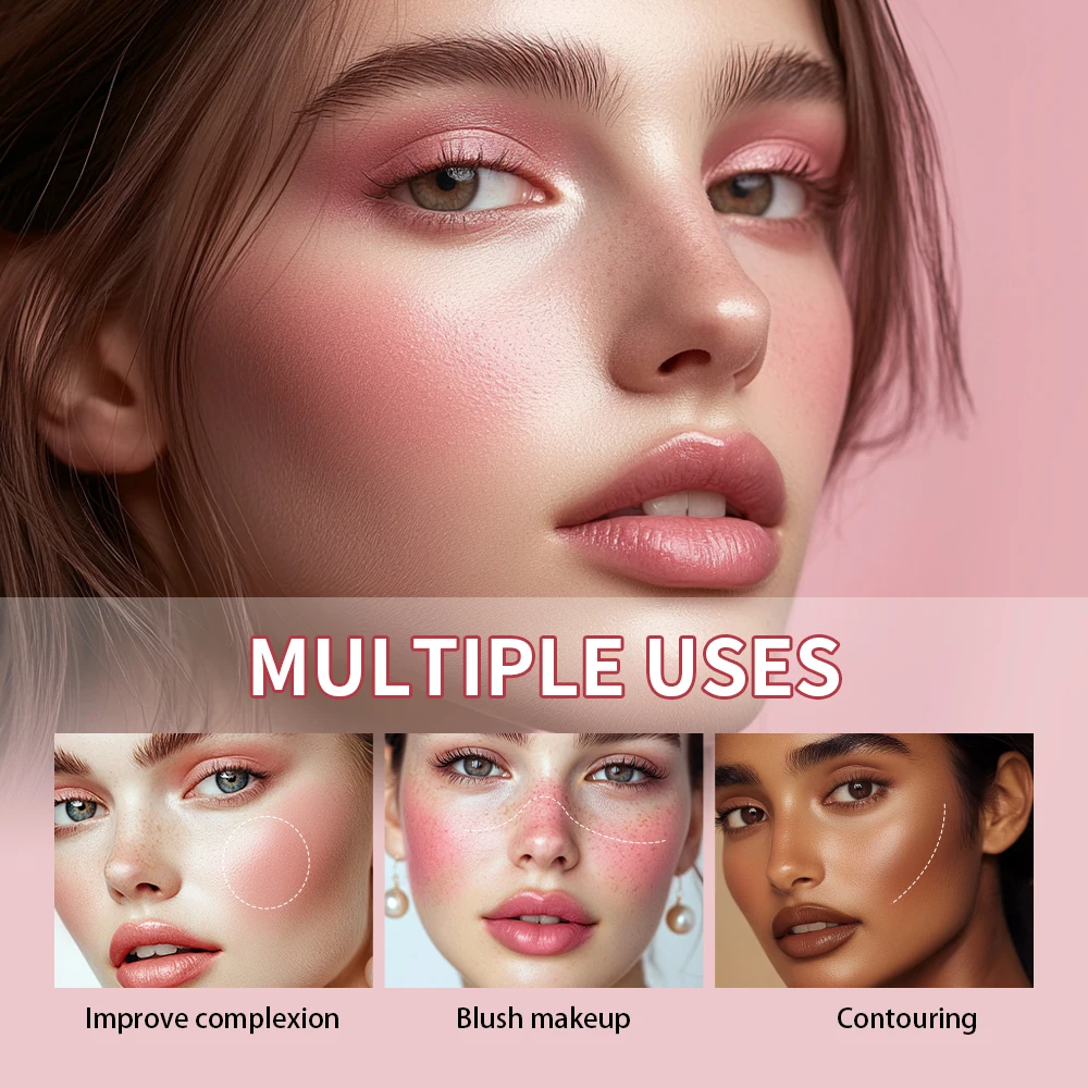 Étui étanche crème surligneur Palette Blush couleur vive étui sourcils boue ton longue durée utilisations multiples maquillage cosmétiques