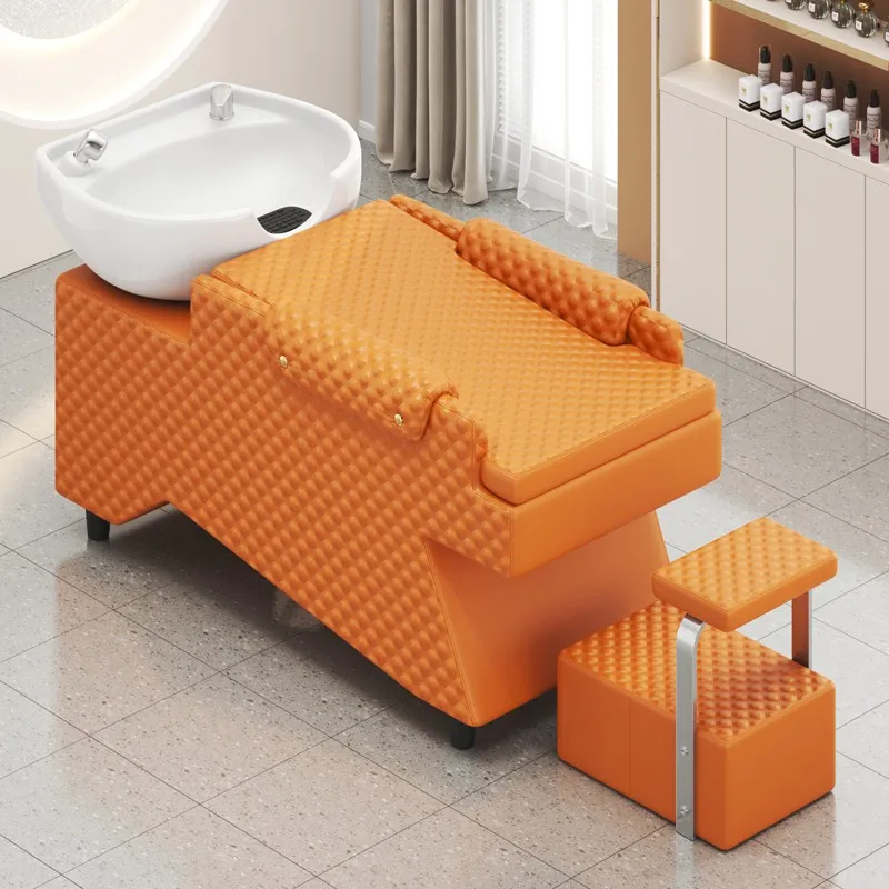 Hot Sale Modern Portable Barber Beauty Salon Hair Washing Basin Spa Barber Hairdressing Shampoo Bed