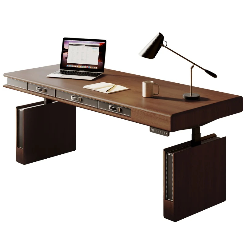 North American Black Walnut Solid wood electric lifting table ash wood standing office desk Desk computer desk