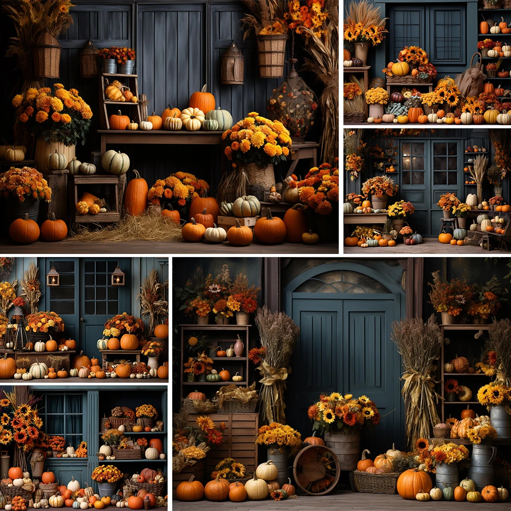 모시카 호박 배경, 아기 생일 케이크 스매시 사진 소품, 어린이 성인 포토콜 장식, 가을 할로윈 배경