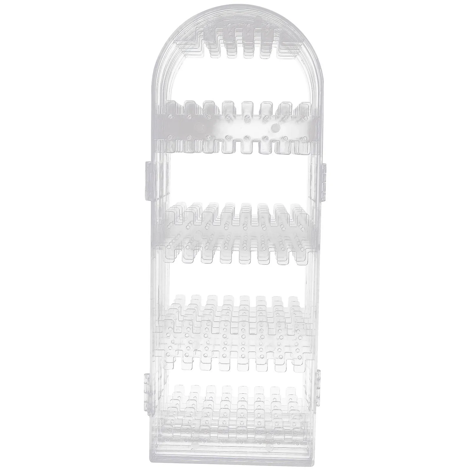 1 قطعة صندوق تخزين الأقراط طوي قلادة عرض موقف سعة كبيرة مجوهرات المنظم رف حامل مجوهرات المنزل #3