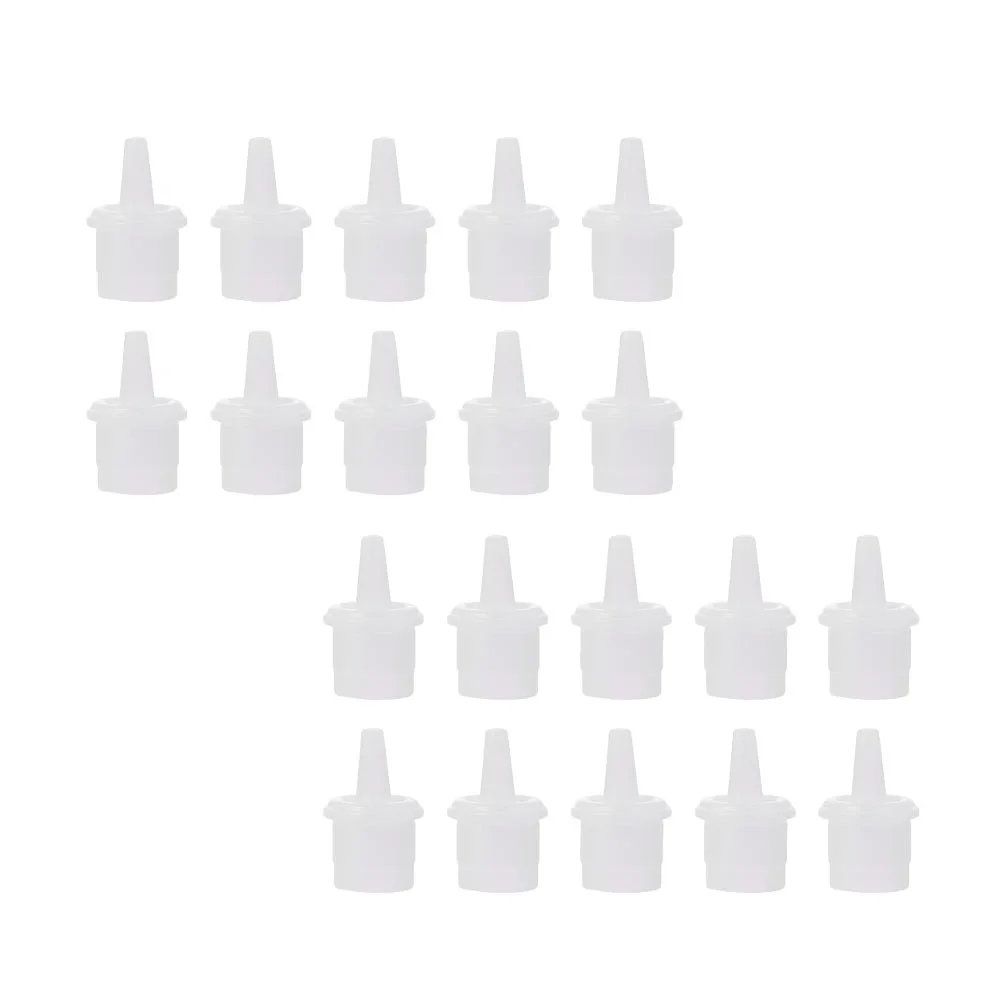 

60Pcs Eyelash Glue Bottle Caps Replacement Nozzle Caps High Quality PP Material Easy to Use for Clogged Bottles Salon Home Use