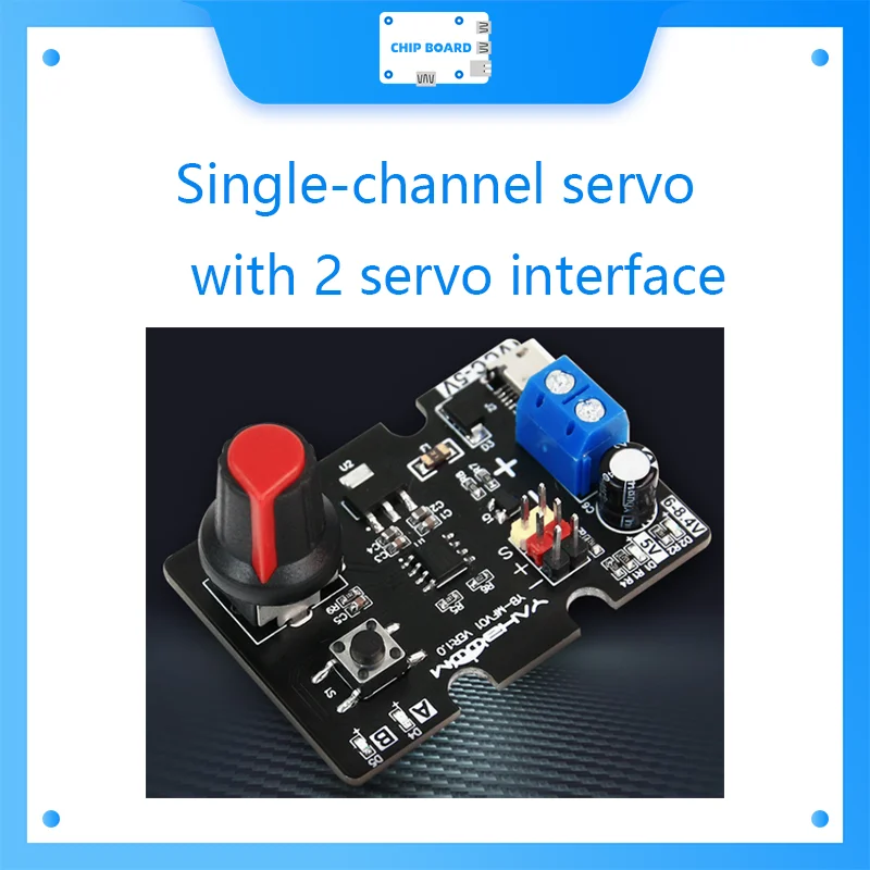 Yahboom Single-channel servo with 2 servo interface design for Robotic arm and camera PTZ