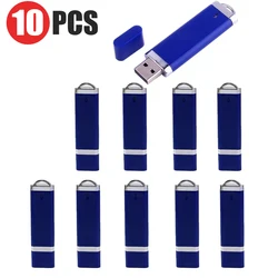 10 PCS LOT USB Flash Drive 128GB Creative Gift Memory Stick 64GB Red Blue Pen Drive 32GB Green White U Disk Black Pendrive 16GB