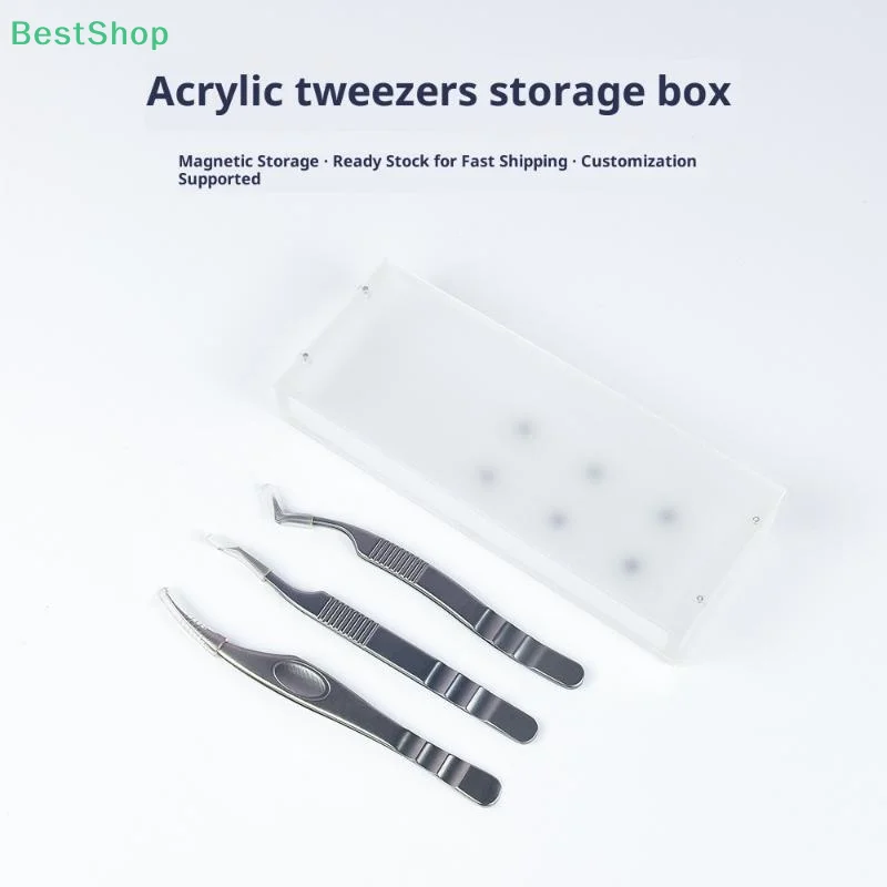 Caja de almacenamiento de pestañas, placa magnética para extensión de pestañas, organizador de maquillaje de pestañas postizas multifuncional, soporte para pestañas de paleta acrílica