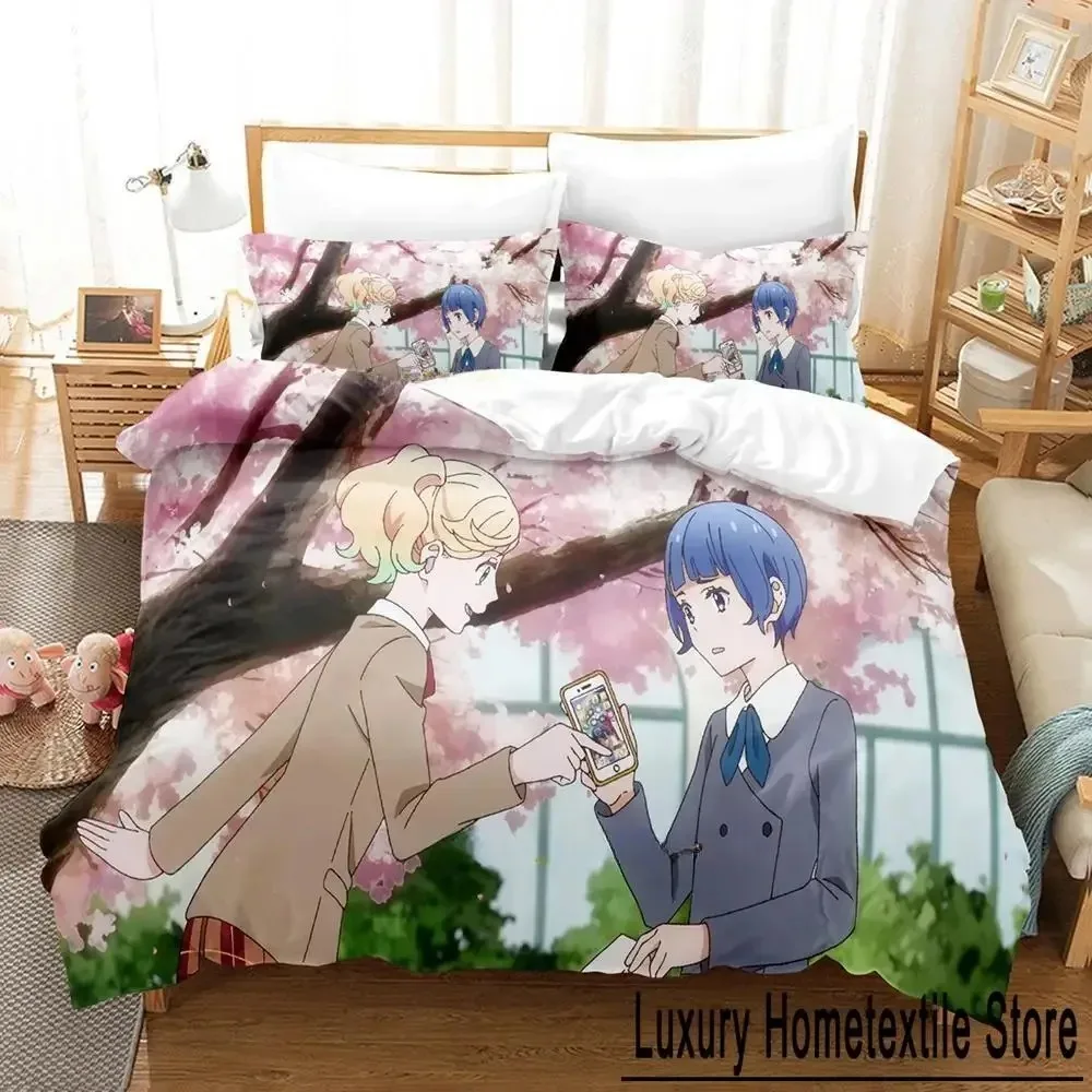 Kageki Shojo Bedding Set Single Twin Full Queen King Size Bed Set Adult Kid Bedroom Duvetcover Sets 3D Print Anime Bed Sheet Set