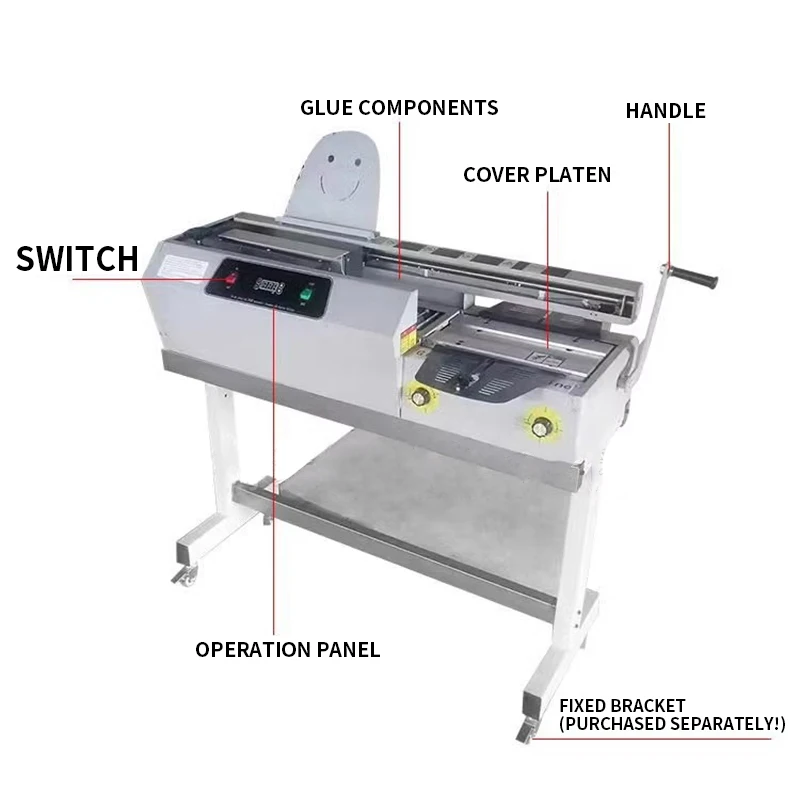 Wireless binding machine Fully automatic desktop small tabletop hot melt binding machine Tender sealing machine Book binding