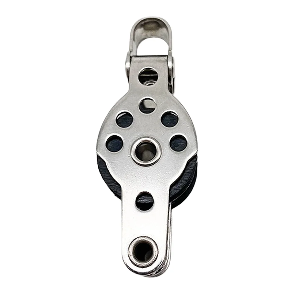 For Heavy Load Handling 316 Stainless Steel Pulley Lightweight Dual Pulley Design Marine Pulley Nylon Sheave Block
