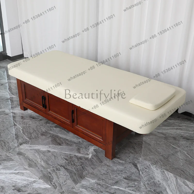 FG Latex Ear Cleaning Massage Beds Placement Knead Lash Comfort Massage Beds Tattoo Wood Furniture Mesa De Masaje MHAMC