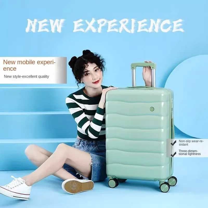 Suitcase Young Lady Rolling Luggage Set 20 inch Suitcases on Wheels Lightweight Luggage Trolley Case Fashion Carry-on Travel Bag