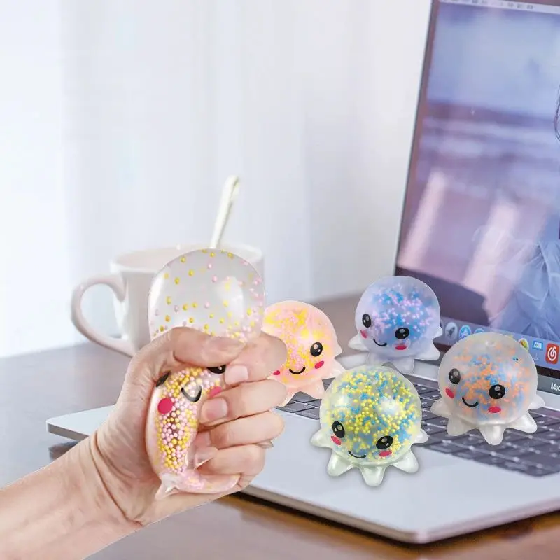 Octopus Squeeze Luminous Fidget Decompression Toy Relaxation Entertainment Party Interesting Interaction Sensory Unique Gift
