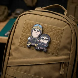 Field Shooting Club Tactical Patch Printing Cartoon Animation Outdoor Arms Shield Masked Helmet Badges DIY Decor for Clothing
