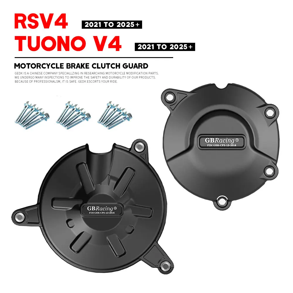 

GB Racing Engine Cover RSV4 TUONO V4 2021-2025+ For APRILIA Motorcycle Alternator Clutch Protection Cover Accessories