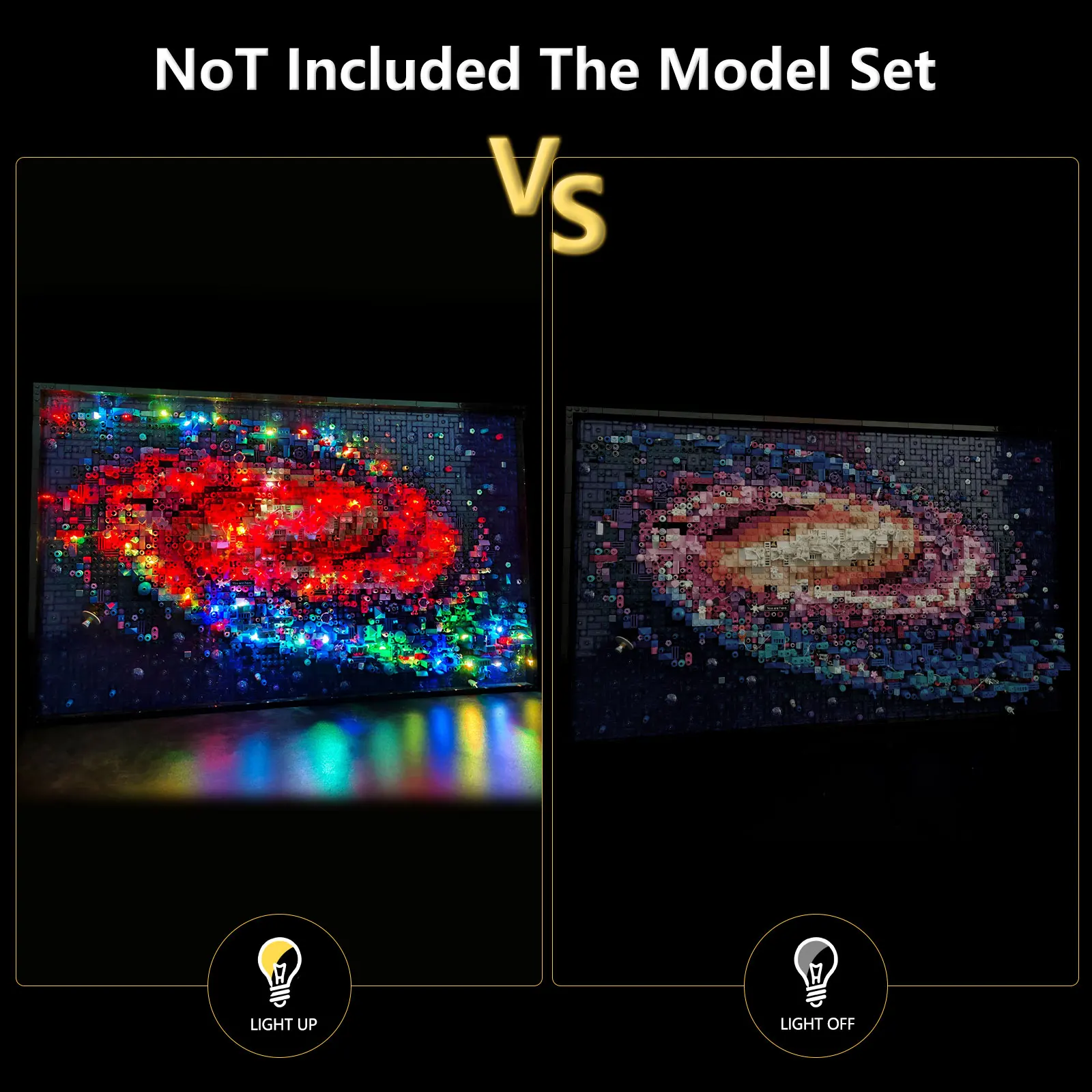 LYBMTWF LED Lighting Kit Compatible with Lego 31212 Milky Way Galaxy Model (NOT Include Model Bricks)