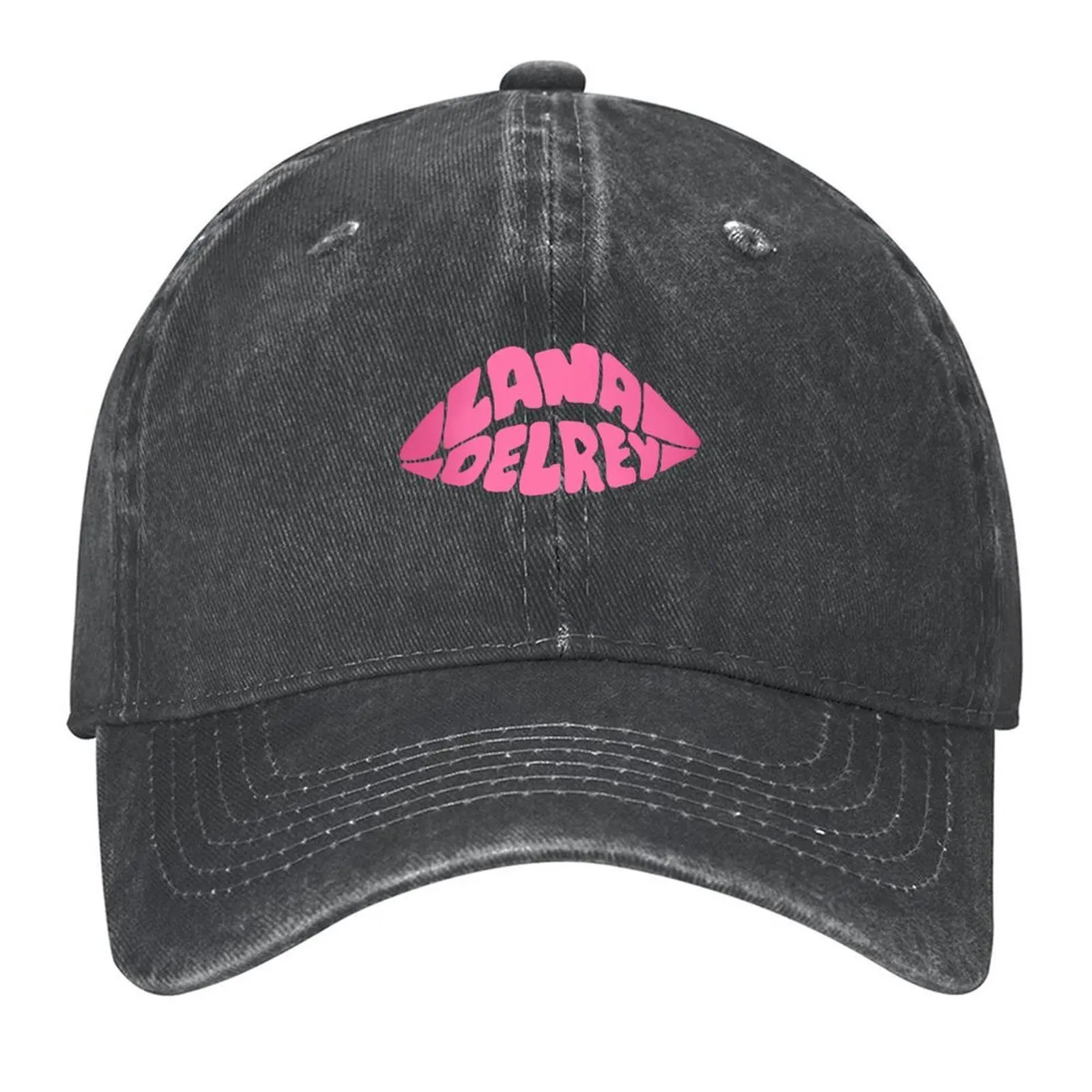 

Lana Del rey inspired lips pink Baseball Cap Cosplay Hat Luxury Brand hard hat Snap Back Hat Women Caps Men's