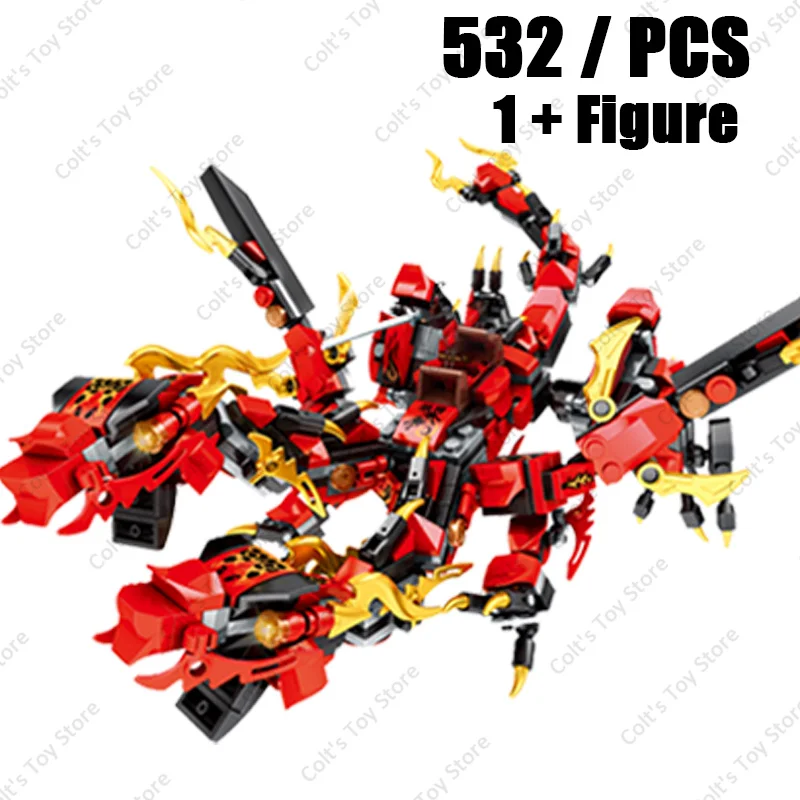 New Ninja Legendary Lloyd Golden Ultra Dragon Building Blocks Classic Anime Figure Kai Jay Zane Model Bricks Toys Set Kids Gifts