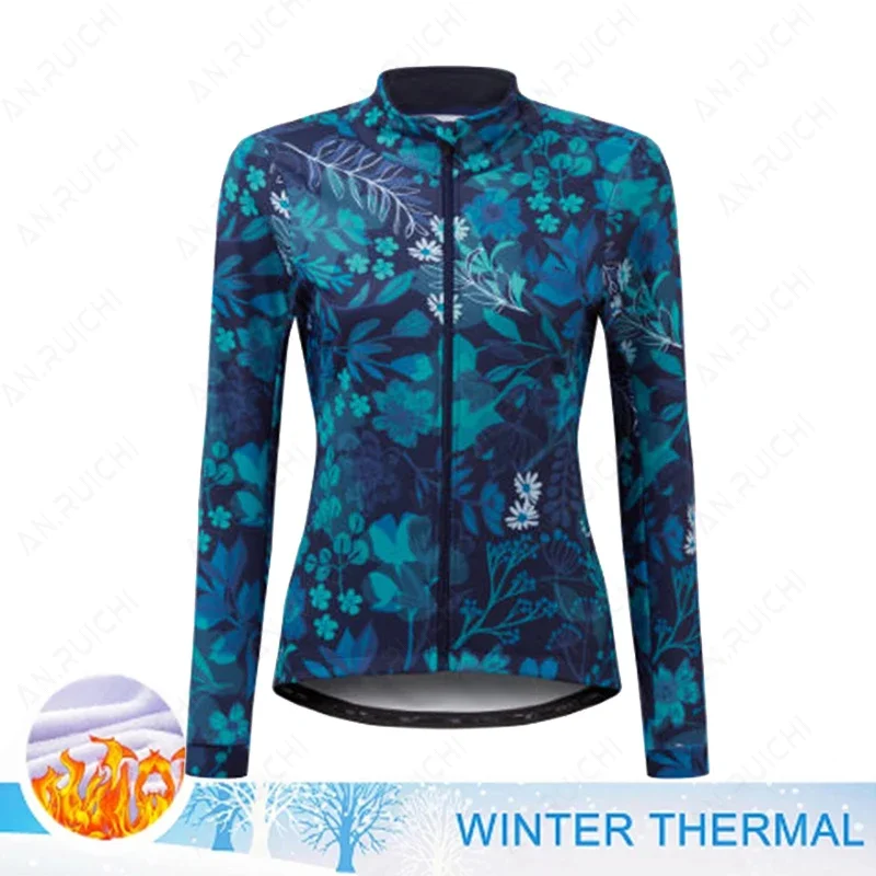 2023 Winter Jacket Thermal Fleece Women\'s Cycling Jersey Clothing Mountain Outdoor Triathlon Wear Bicycle Clothes Ropa Ciclismo