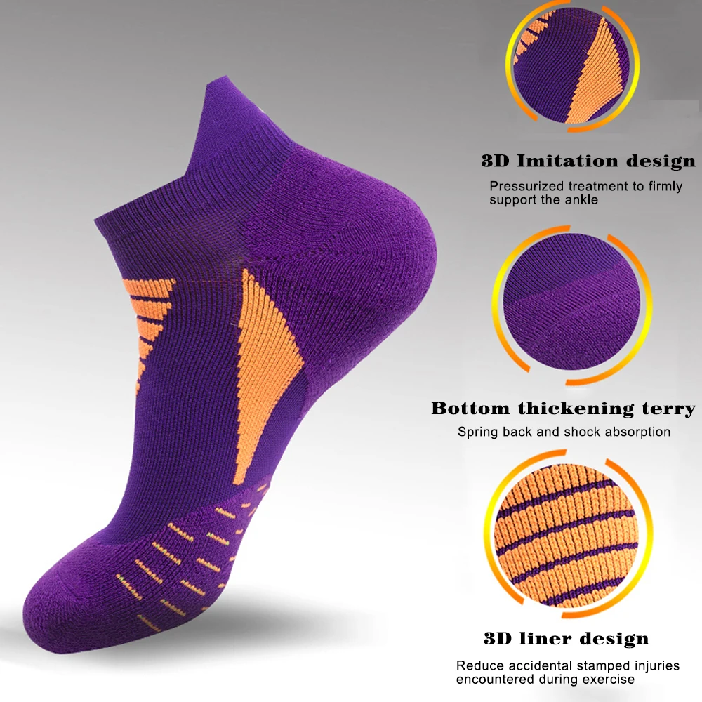 Coolmax – chaussettes de Sport antidérapantes pour hommes et femmes, équitation, cyclisme, basket-ball, randonnée, Ski, vélo, été