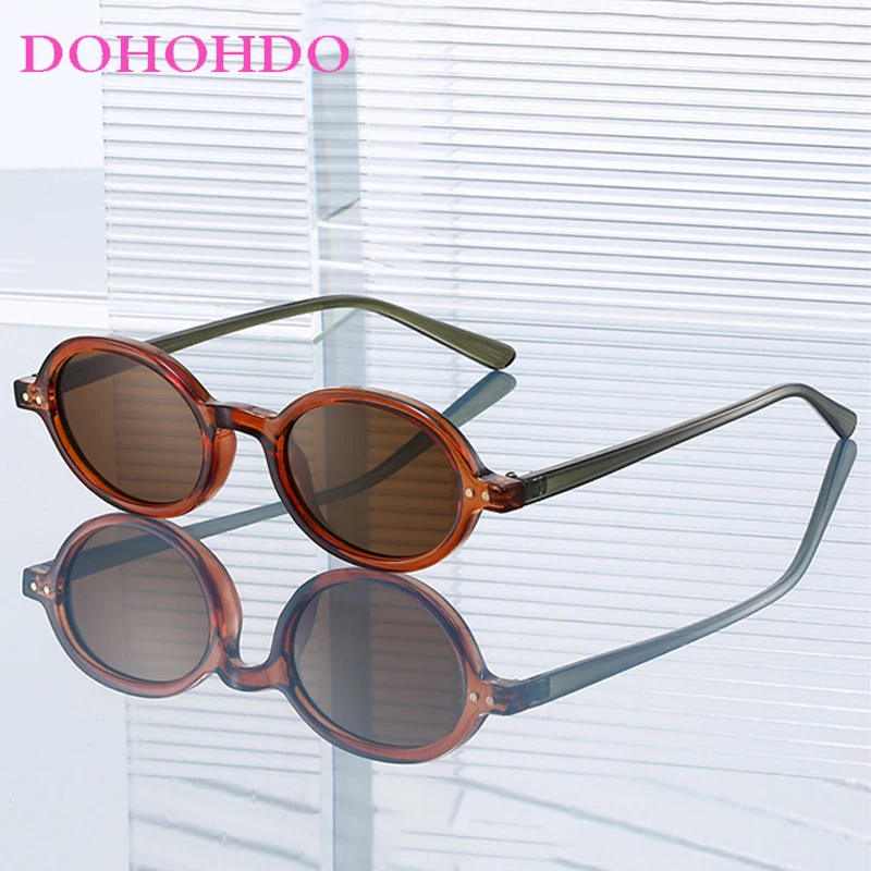 

Vintage Oval Small Frame Rice Nail Sun Glasses For Men Luxury Designer Sunglasses Women Summer Traveling Driving Shades UV400