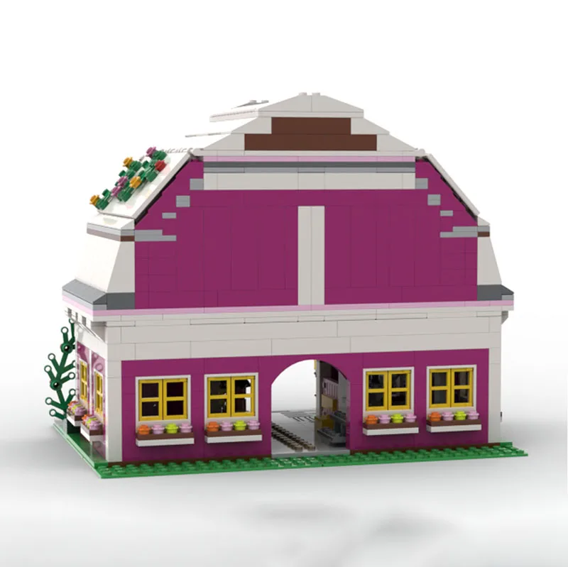 Bloc de construction MOC, nouveau produit exquis, version d'extension, technologie Sunshine Ranch, jouet modulaire pour enfants, assemblage à monter soi-même