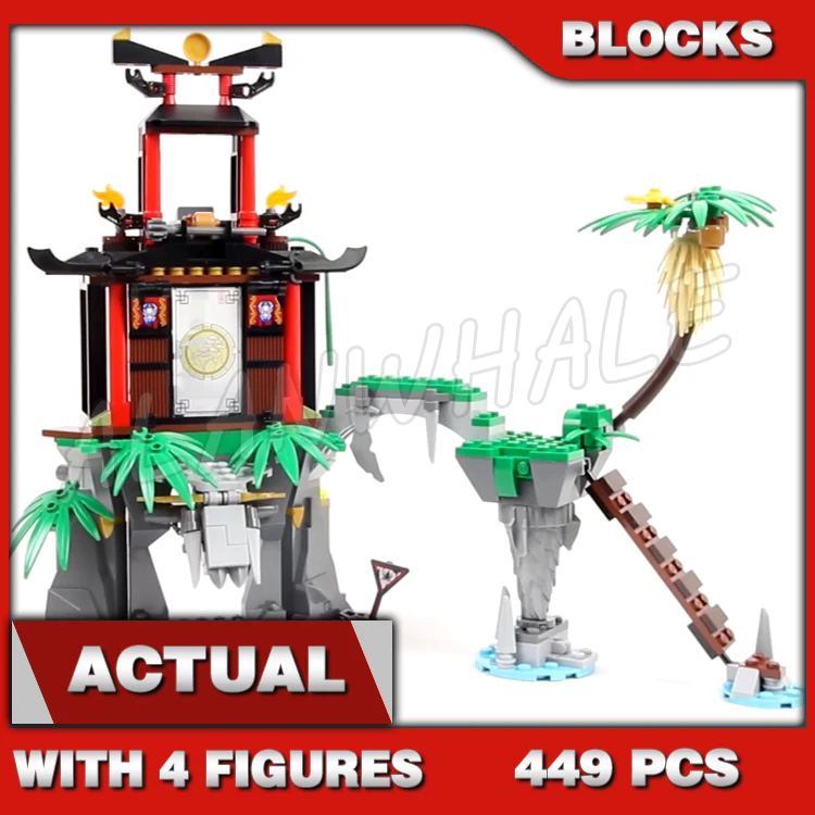 449pcs  Tiger Widow Island Sensei Wu's hot air balloon 10461 Building Blocks Assemble Sets Compatible with Model