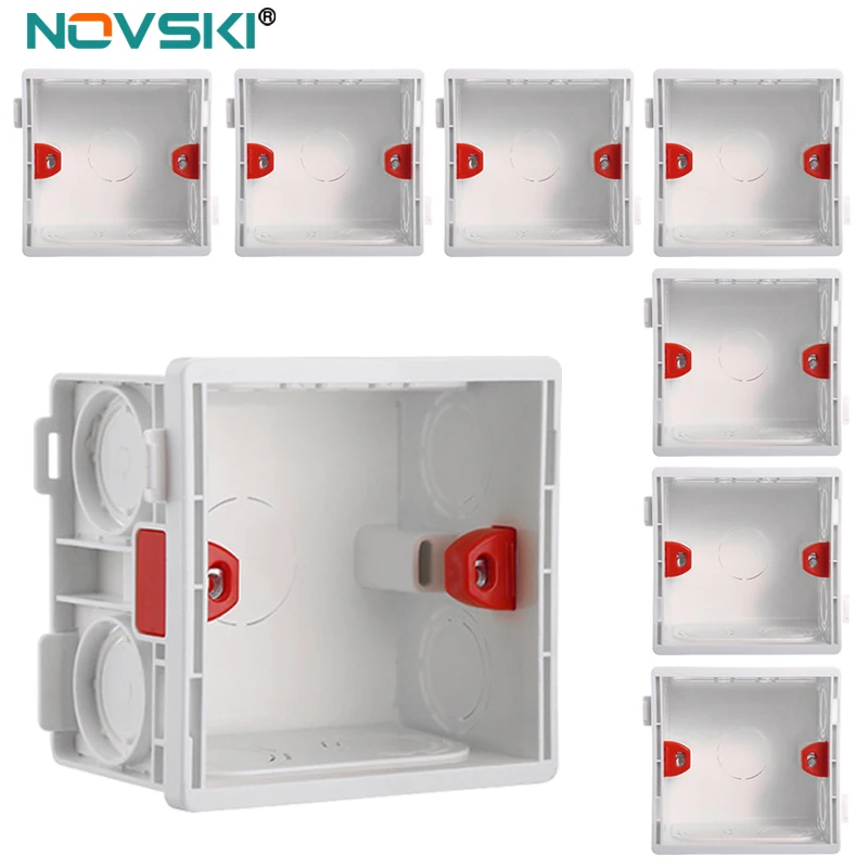 86 typ Brytyjski standard, elektryczna, regulowana skrzynka montażowa, gniazdo przełącznika kasety, skrzynka przyłączeniowa, ukryta wewnętrzna skrzynka montażowa