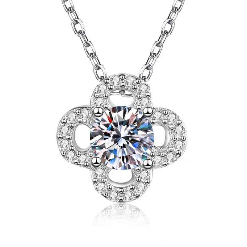 

XL510 Lefei модное роскошное классическое муассанит цвета D креативное ожерелье с клевером для очаровательных женщин стерлингового серебра 925 пробы ювелирные изделия для вечеринок