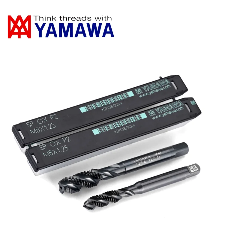Janpan YAMAWA HSS-E Spiral Fluted Tap Pointed Tap TIN SP PO OX M1 M1.6 M2 M2.5 M3 M4 M5 M6 M8 M10 M12 M14 Machine Thread Taps