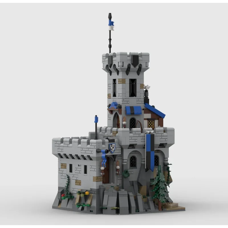 1637 pçs moc arquitetura medieval catar castelo modelo diy montagem bloco de construção aniversário natal presentes do feriado adultos brinquedos
