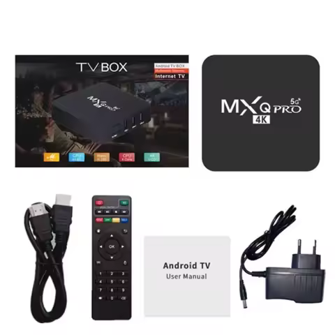 MXQ PRO TV BOX Android S905L 2.4G&amp;5G WiFi Original Quad Core Youtube Media Player Mxq Pro 4K Set Top Box IPTV Netflix YouTube