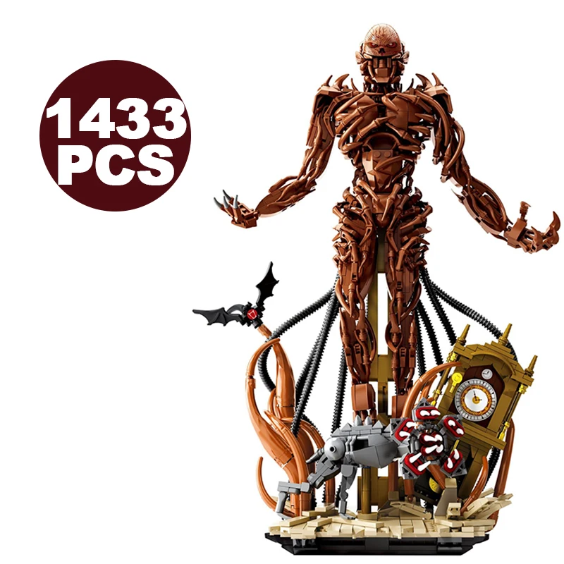 Creatieve 1433-delige bouwstenenset met filmfiguren, monsters en experimentele modellen, bouwstenen om te monteren, speelgoedcadeau voor tieners